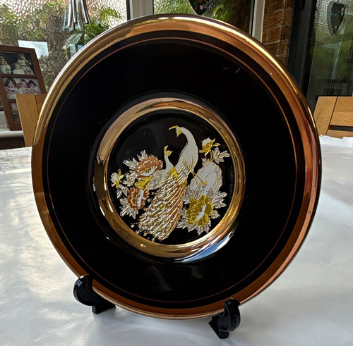 Chokin art black 24k gold - chokin,