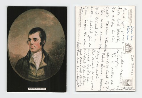 Postcard robert burns - postcard,