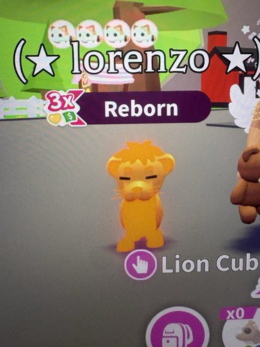 Adopt neon lion cub - neon,