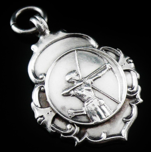 Sterling silver archery pocket - silver,