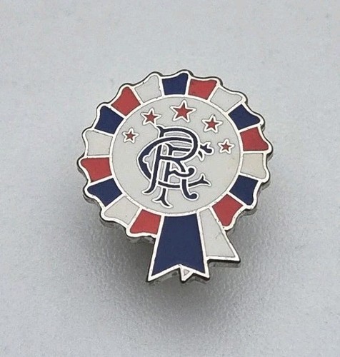 Glasgow rangers rosette pin - glasgow,