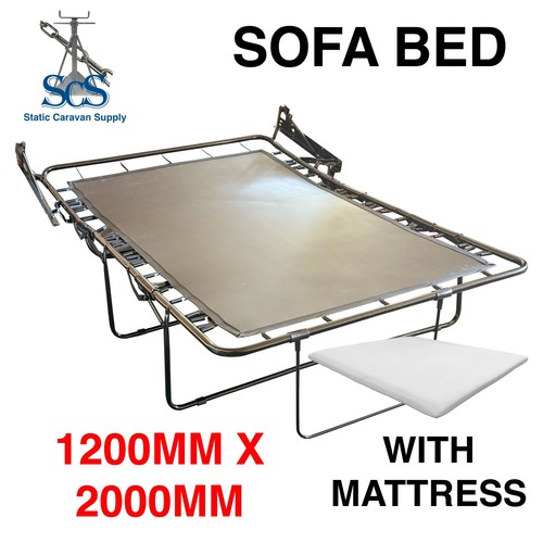 Static caravan folding sofa - static,
