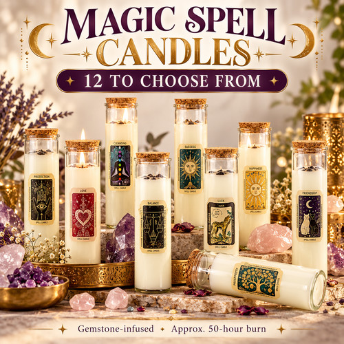 Magic spell candles - soy, wax