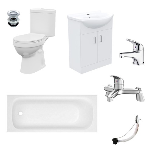 Bathroom suite 1600mm round - bathroom,