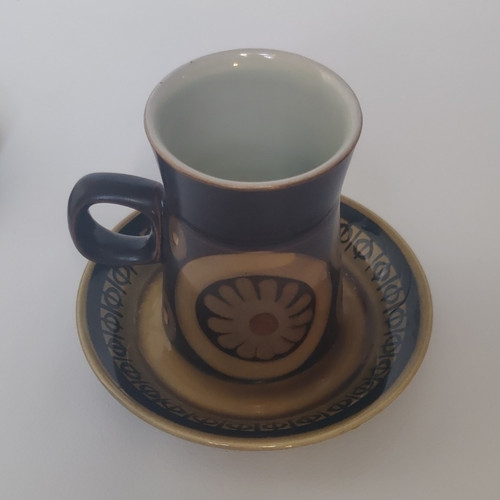 Denby stoneware cup saucer - denby, &