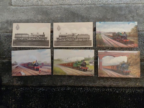Vintage postcards railway - postcards,