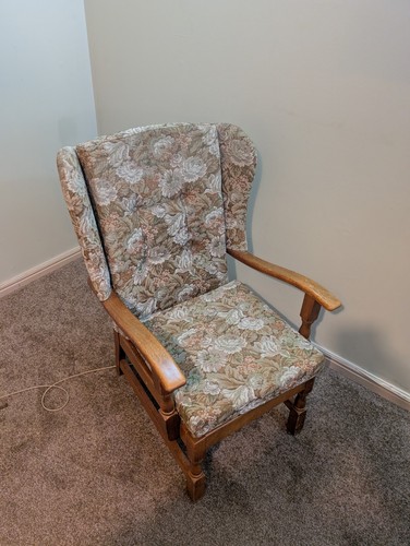 Vintage floral wingback - vintage,