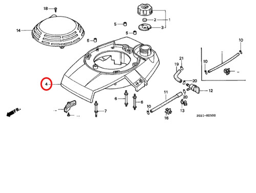 Genuine honda fan cover - genuine,
