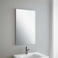 Plain frameless bathroom - plain,