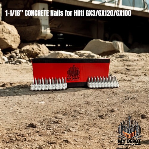Concrete nails - concrete,