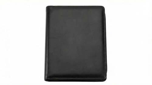 Black zipper portfolio - ,