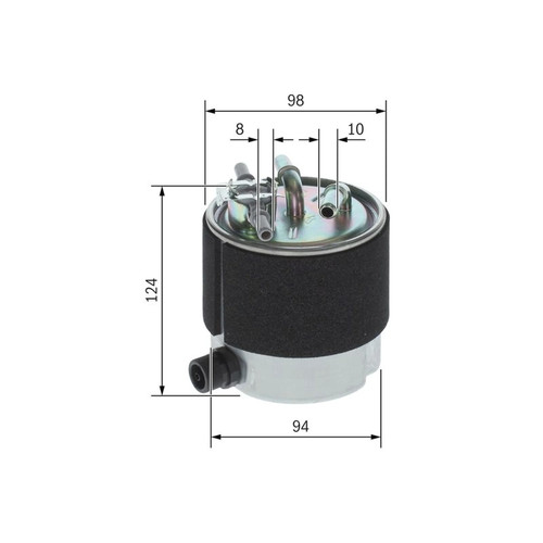 Bosch fuel filter - bosch, fits