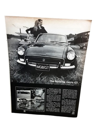 Vintage mgb print - gt, ad
