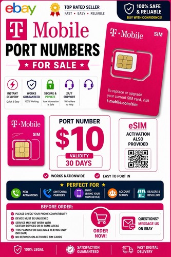 Mobile port numbers - t-mobile,