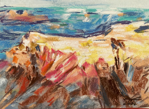 Ocean landscape impressionist - ocean,