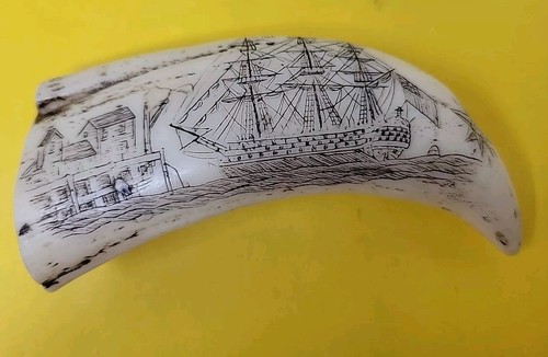 Vintage scrimshaw resin - vintage,