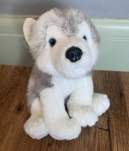 Small husky dog soft toy - small,
