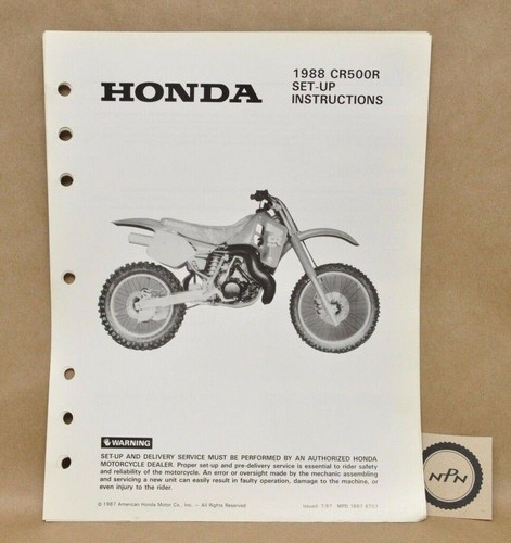 Vtg 1988 honda - r, set