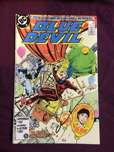 Blue devil signed - by, gary