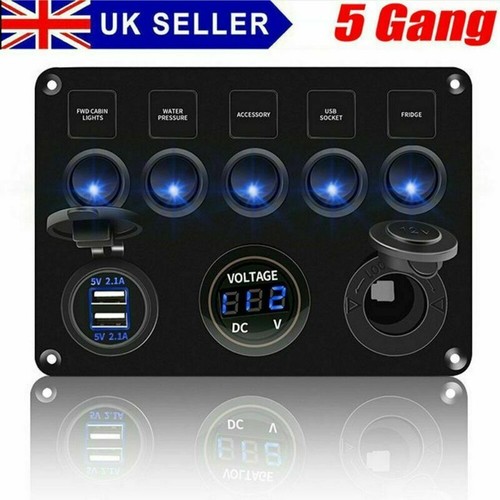 12v switch panel - panel, usb