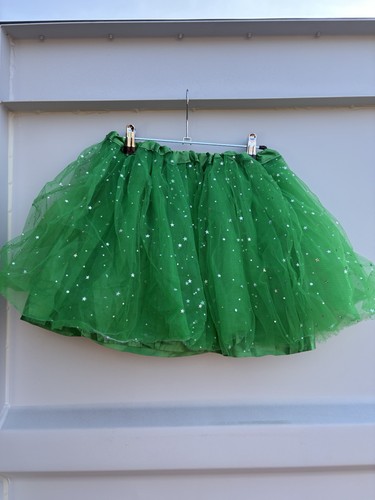 Green net mini tutu - green,