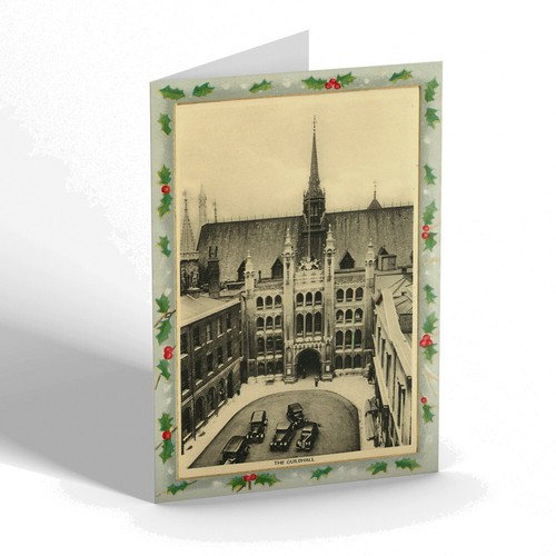 Xmas notelet vintage london - -,