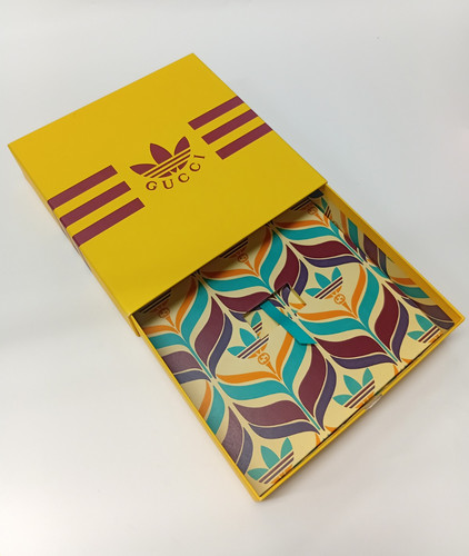 Gucci yellow gift box - gift, with