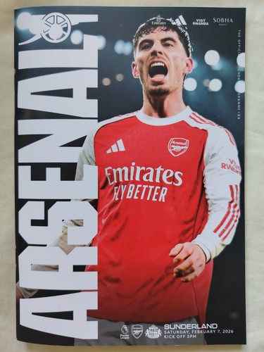 Arsenal sunderland programme - arsenal,