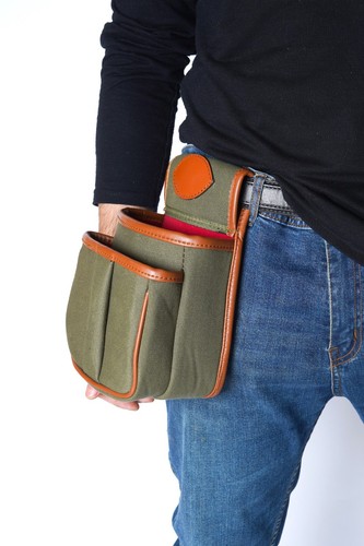 Shotgun cartridge pouch belt - pouch,