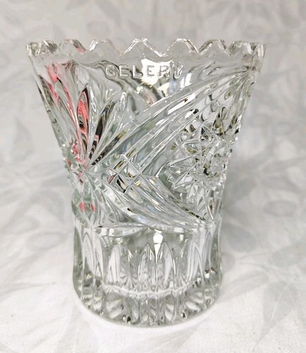 Vintage pressed glass - glass, celery
