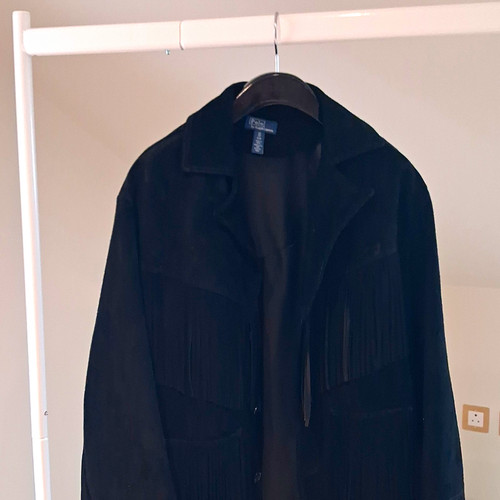 Polo ralph lauren black suede - polo,