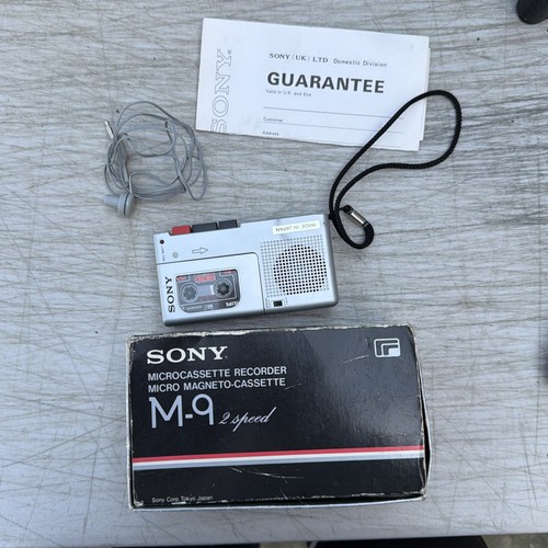 Sony microcassette recorder - sony, m9