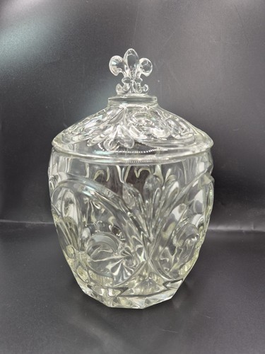 Vintage pressed glass lidded - pressed,