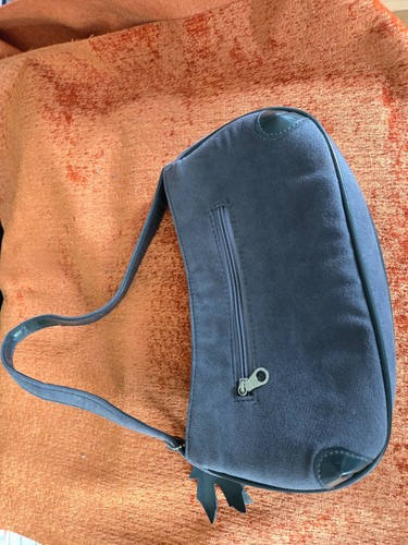 Ladies elegant gray faux - , suede