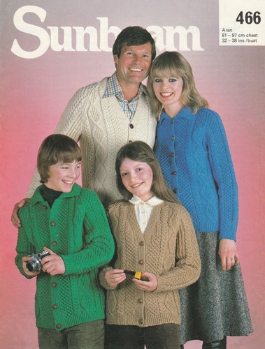 Family cardigan aran - , knitting