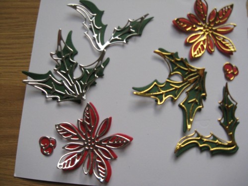 Sets poinsettia holly - poinsettia, &