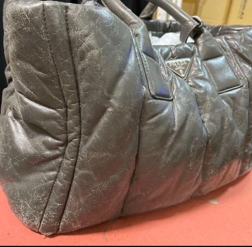 Prada nappa bomber - gray,