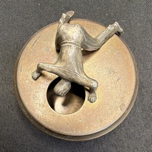 Vintage brass novelty cufflink - brass,