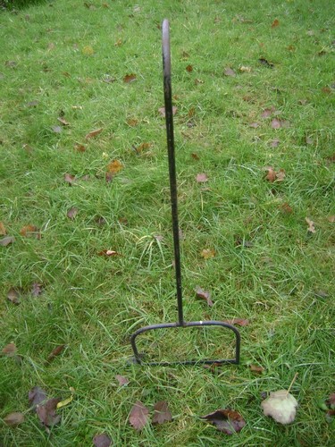 Antique iron garden boots - antique,