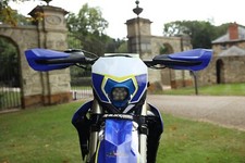 Ktm sherco blue hand guards - sherco,