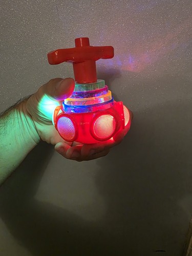 Spinning top toy toddler - toy, led