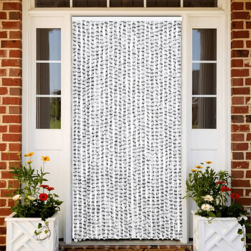 Door curtain light grey - curtain, grey/dark