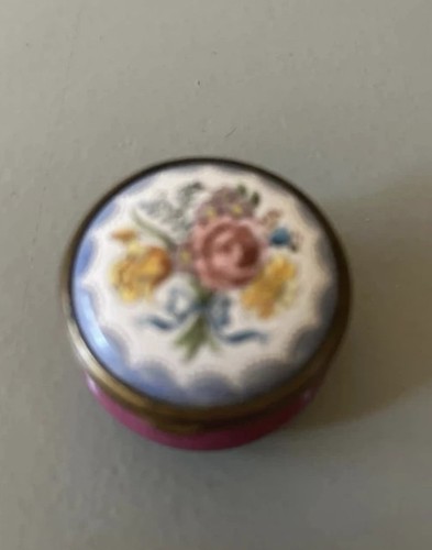 Bilston battersea enamel box