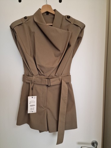 Zara shoulder pad playsuit - zara,