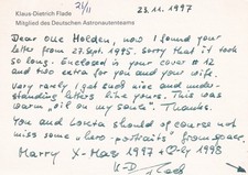 Letter card signed - card,