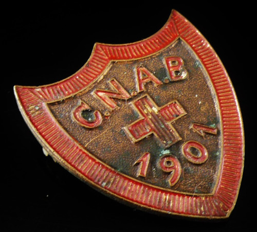Vintage enamel nursing badge - enamel,