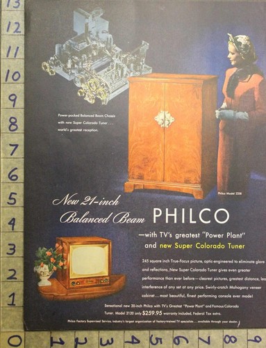 1952 philco television - 1952,
