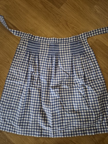 Vintage gingham apron handmade - gingham,