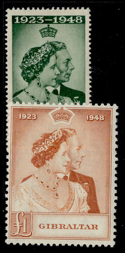Gibraltar gvi sg134 - gibraltar, sg134-135,