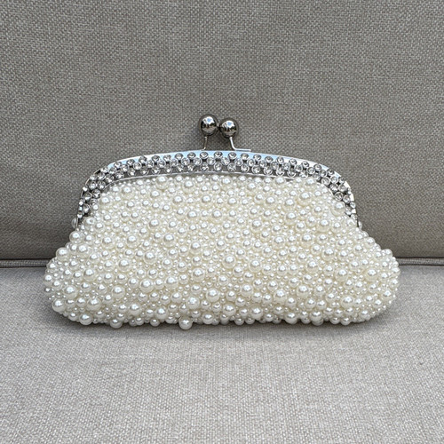 White faux pearl - faux,